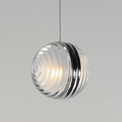 ET2 Lighting Pulse 1Lt 4.75" LED Pendant, Chrome/Clear Acrylic