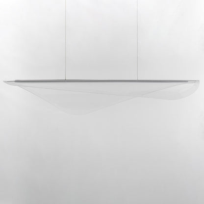 ET2 Lighting Manta 1Lt 47" LED Linear Pendant, Chrome/Ribbed