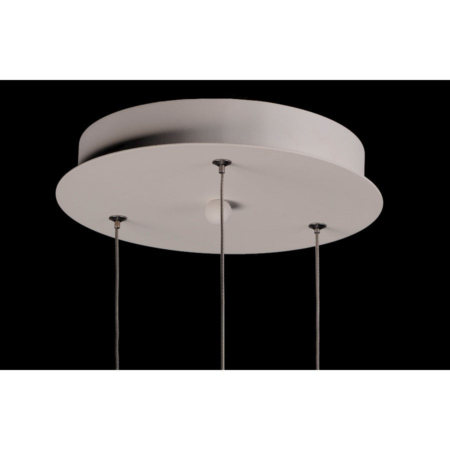ET2 Lighting Circuit LED 3-Light Pendant, Matte White