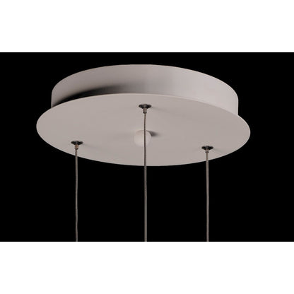 ET2 Lighting Circuit LED 3-Light Pendant, Matte White