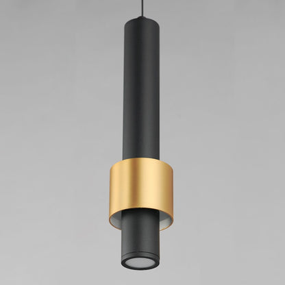 ET2 Lighting Reveal 1 Light LED Pendant, Black/Gold