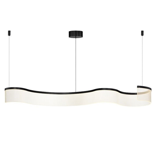 1 Light 59" LED Pendant, Black