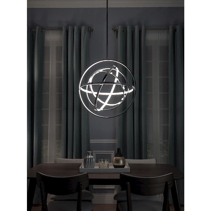 ET2 Lighting Gyro II Single Pendant in Polished Chrome