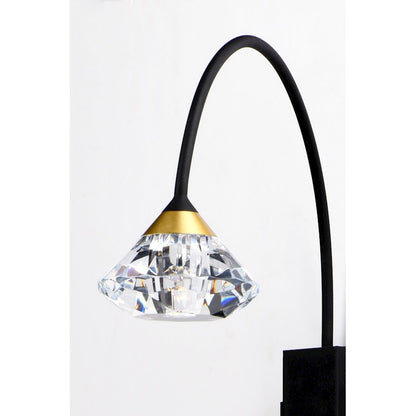ET2 Lighting Hope-Wall Sconce, Black/Gold