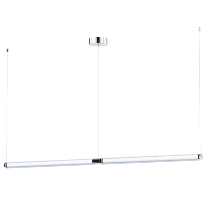 ET2 Lighting Tartan 3 Light LED Pendant, Chrome/Heavy Faceted