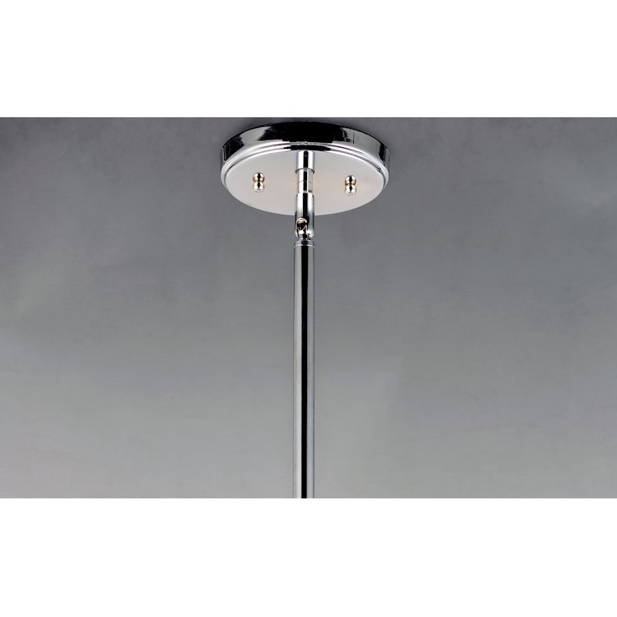ET2 Lighting Asteroid 9-LT LED Small Chandelier, Polished Chrome