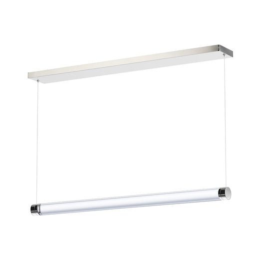 ET2 Lighting Vanish 1Lt 36" LED Pendant, Aluminum/Clear Acrylic