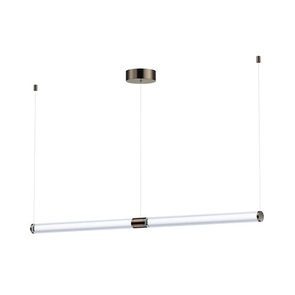 ET2 Lighting Vanish 2Lt 52" LED Pendant, Gunmetal/Clear Acrylic