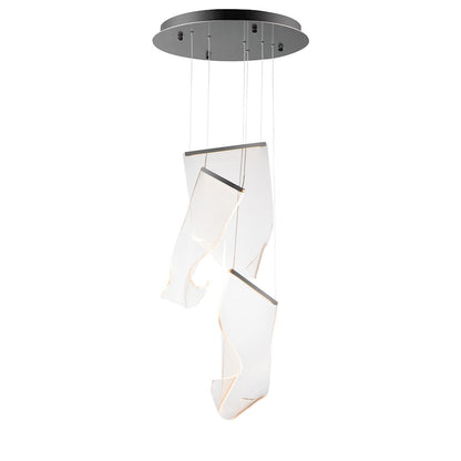 3 Light Pendant, Gunmetal/Acrylic