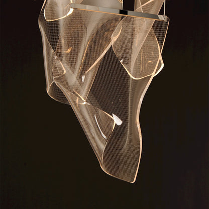 3 Light Pendant, Gunmetal/Acrylic