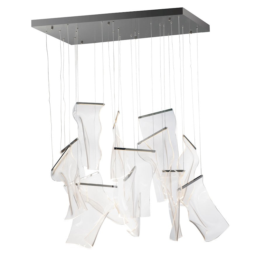 13 Light Pendant, Gunmetal/Acrylic