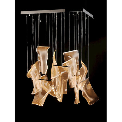 13 Light Pendant, Polished Chrome