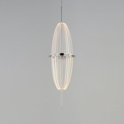ET2 Lighting Quasar 1Lt LED Mini Pendant, Chrome/Acrylic