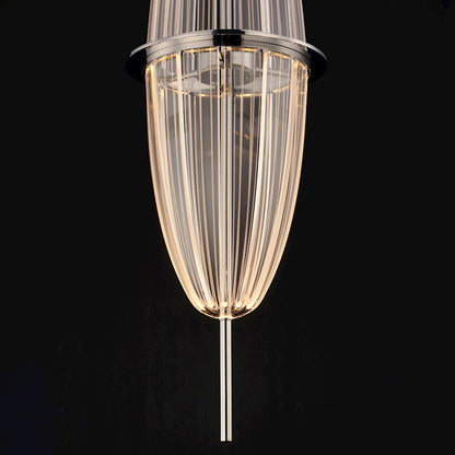 ET2 Lighting Quasar 1Lt LED Mini Pendant, Chrome/Acrylic