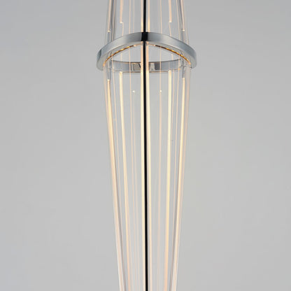 ET2 Lighting Quasar 3Lt 35.5" LED Pendant, Chrome/Acrylic