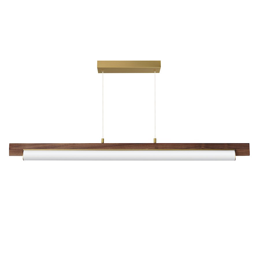ET2 Lighting Quasar 3Lt 51" LED Pendant, Chrome/Patterned Acrylic
