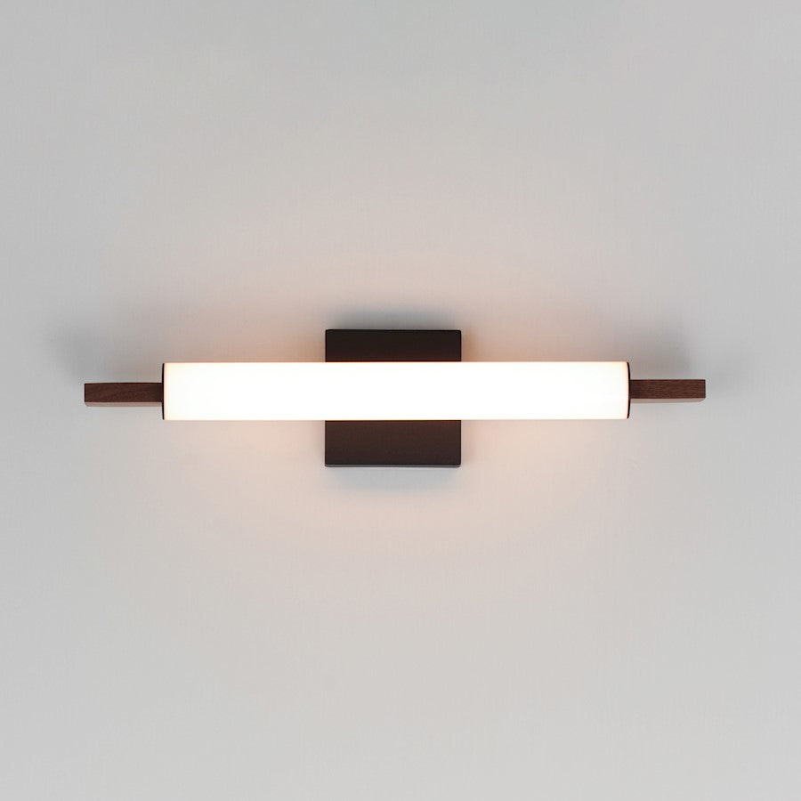 ET2 Lighting Joist 1 Light 20" LED Surface Mount, Walnut/Black
