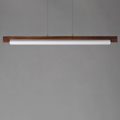 ET2 Lighting Joist 1Lt 45" LED Horizontal Pendant, Alabaster/Brass