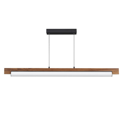 ET2 Lighting Joist 1Lt 45" LED Horizontal Pendant, Walnut/Black
