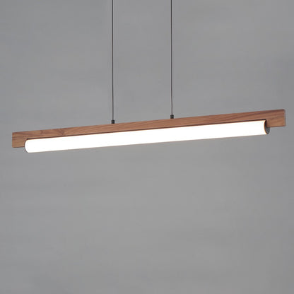 ET2 Lighting Joist 1Lt 45" LED Horizontal Pendant, Walnut/Black