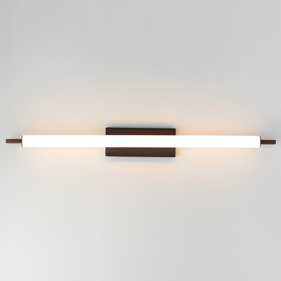 ET2 Lighting Joist 1 Light 45" LED Surface Mount, Walnut/Black