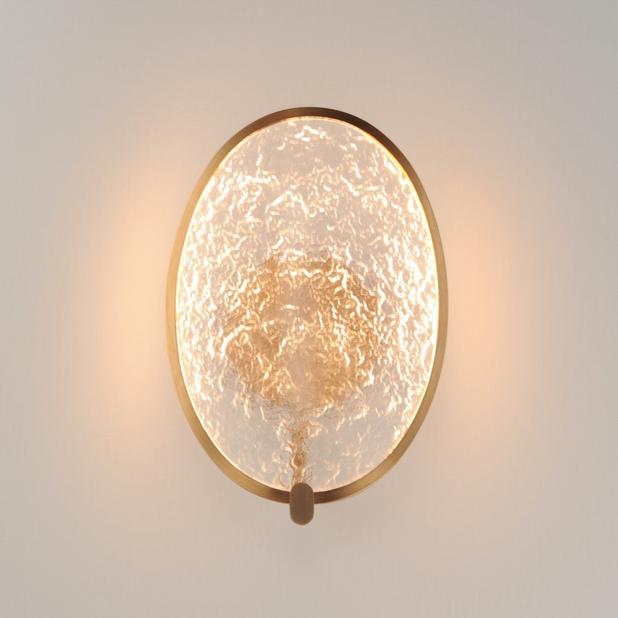 ET2 Lighting Moonscapes 1 Light Wall Sconce, Brushed Champagne