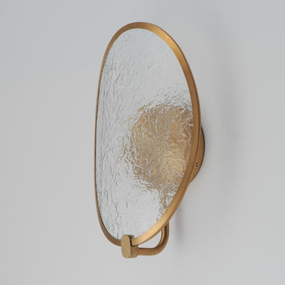 ET2 Lighting Moonscapes 1 Light Wall Sconce, Brushed Champagne