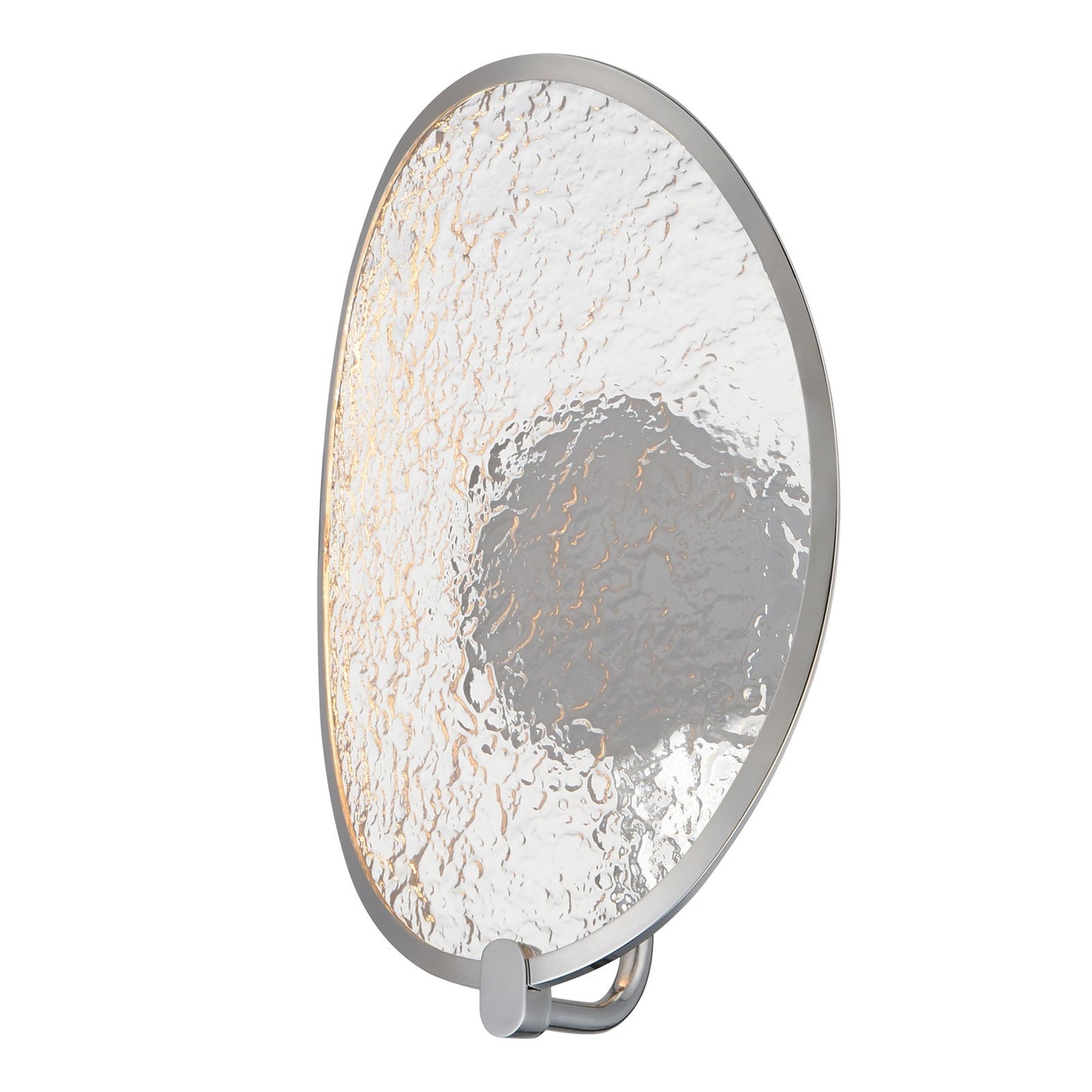 ET2 Lighting Moonscapes 1 Light Wall Sconce, Polished Chrome