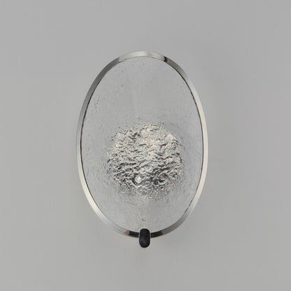 ET2 Lighting Moonscapes 1 Light Wall Sconce, Polished Chrome