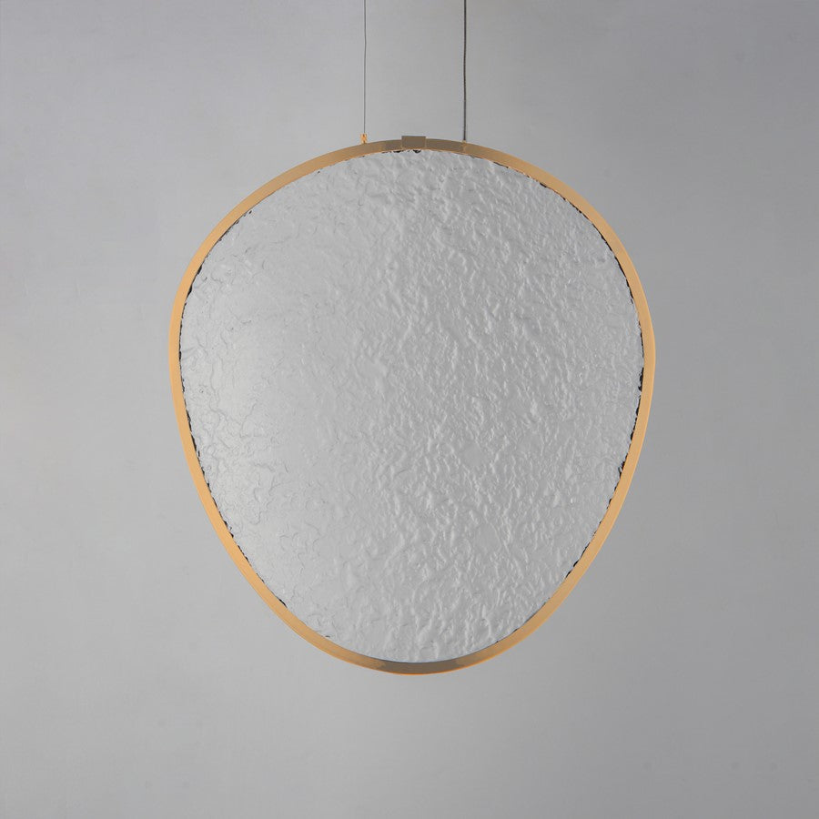 ET2 Lighting Moonscapes 1Lt 16" Single Pendant, Brushed Champagne