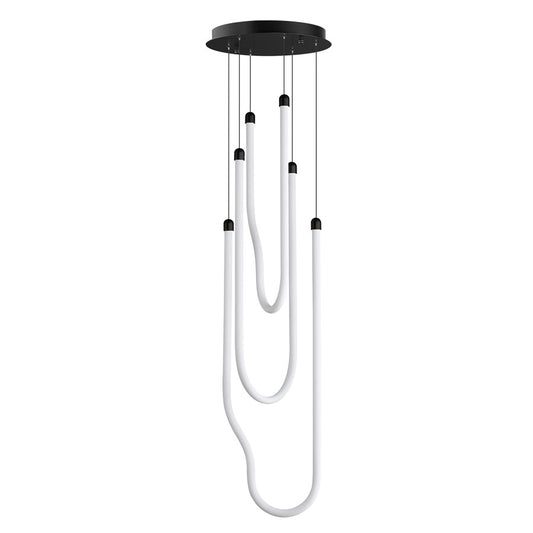 ET2 Lighting Soleil 3-Light LED Pendant, Black