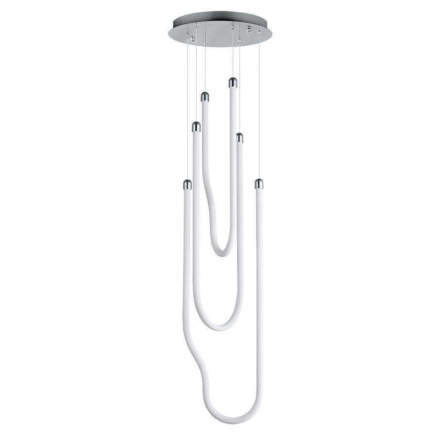 ET2 Lighting Soleil 3-Light LED Pendant, Polished Chrome - E24983-PC