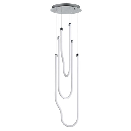 ET2 Lighting Soleil 3-Light LED Pendant, Polished Chrome