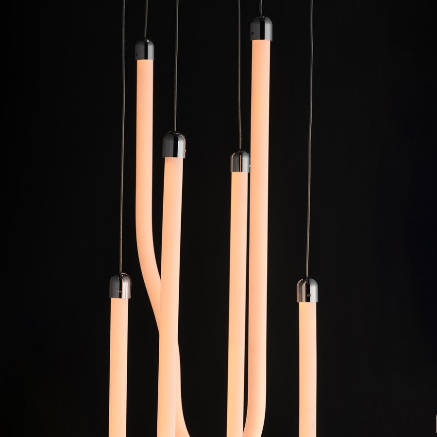 ET2 Lighting Soleil 3-Light LED Pendant, Polished Chrome