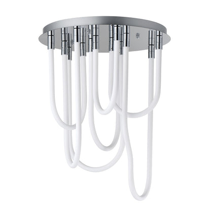 ET2 Lighting Soleil 7-Light LED RD Flush Mount, Polished Chrome - E24987-PC