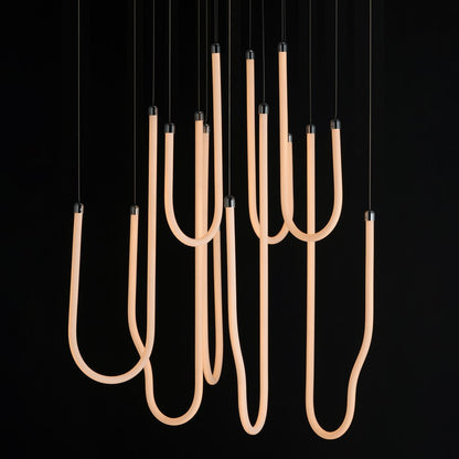 ET2 Lighting Soleil 8-Light LED Pendant, Polished Chrome