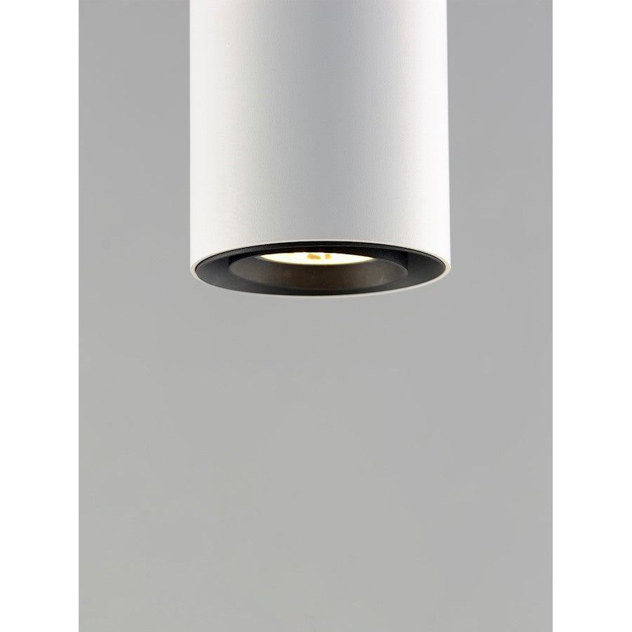 1 Light LED Pendant, White