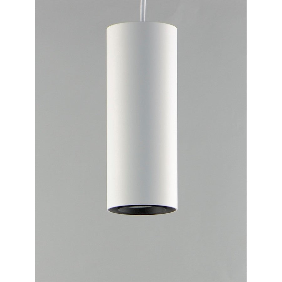 1 Light LED Pendant, White