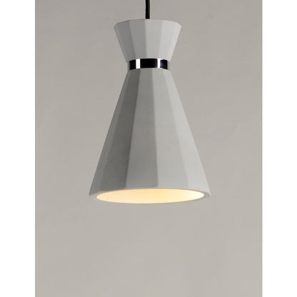 ET2 Lighting Sash LED 1-Light Pendant in Gray/Polished Chrome