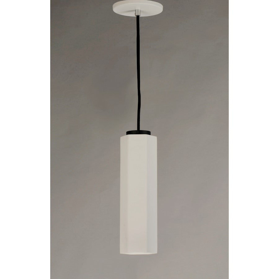 ET2 Lighting Allen LED 1-Light Pendant in White/Black