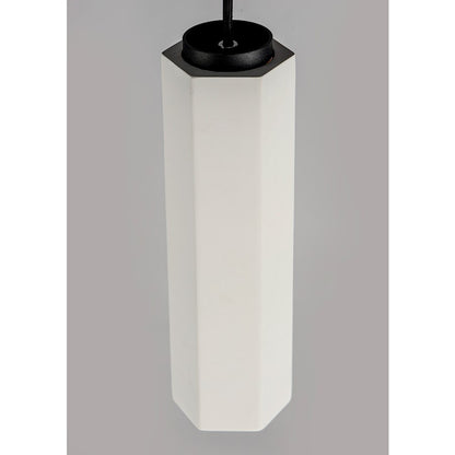 ET2 Lighting Allen LED 1-Light Pendant in White/Black