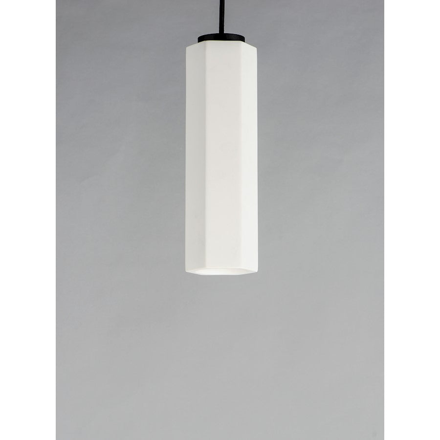 ET2 Lighting Allen LED 1-Light Pendant in White/Black