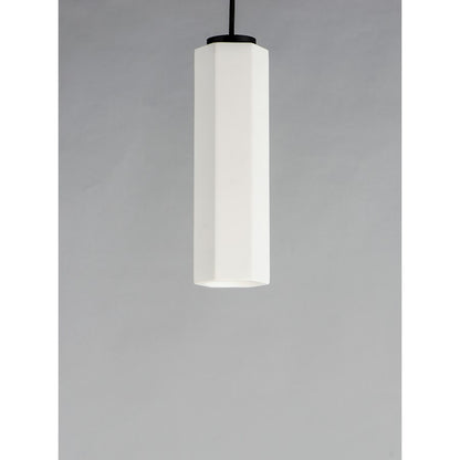 ET2 Lighting Allen LED 1-Light Pendant in White/Black
