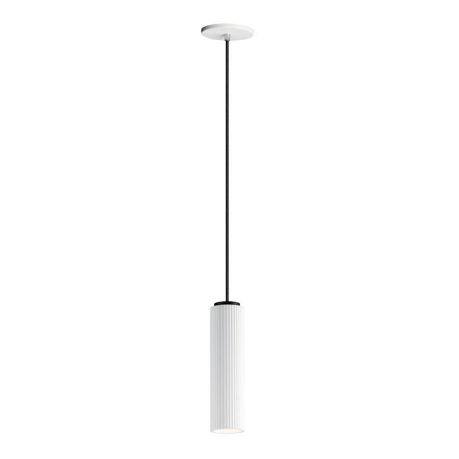 ET2 Lighting Pleat LED 1-Light Pendant in Black