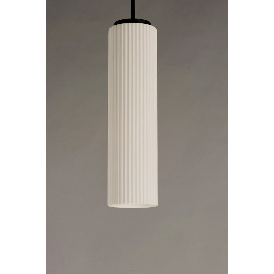 ET2 Lighting Pleat LED 1-Light Pendant in Black