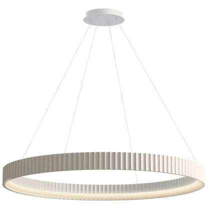 ET2 Lighting Souffle 1 Light 41" Ring Pendant, Chaulk White