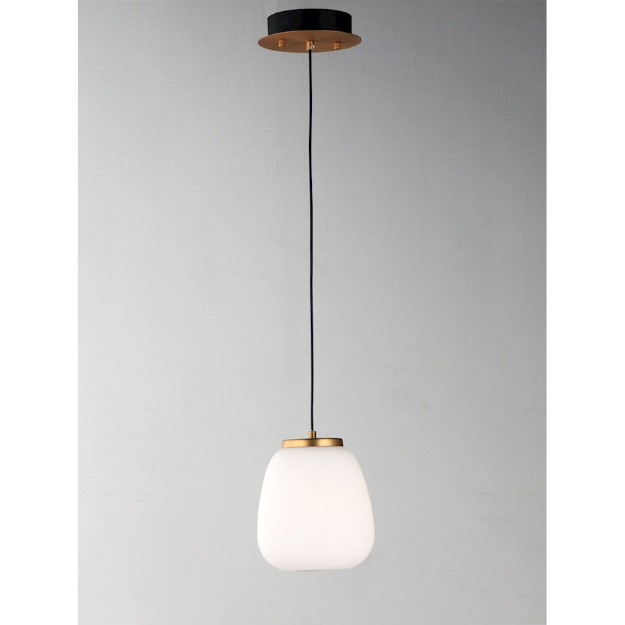 2 Light Pendant, Black/Gold