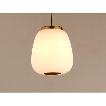 2 Light Pendant, Black/Gold