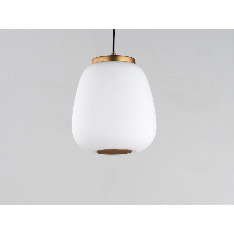 2 Light Pendant, Black/Gold