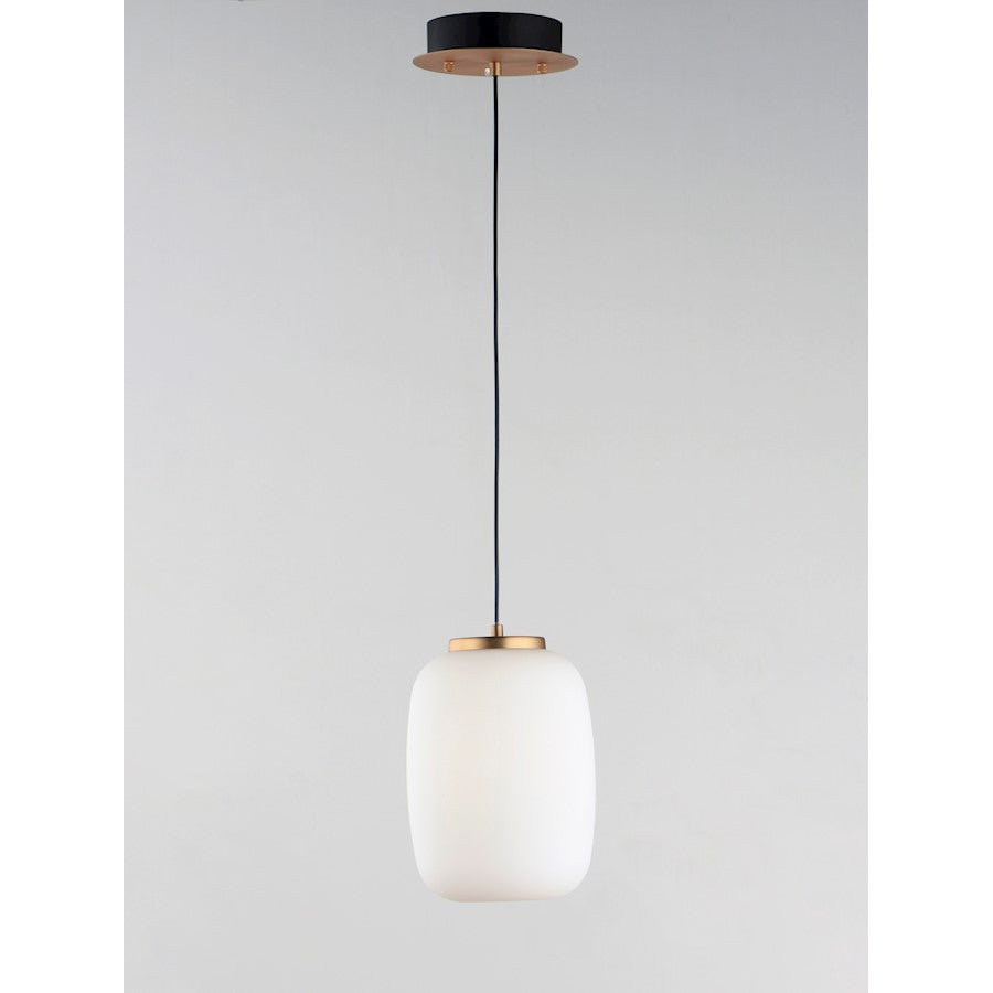 2 Light Pendant, Black/Gold